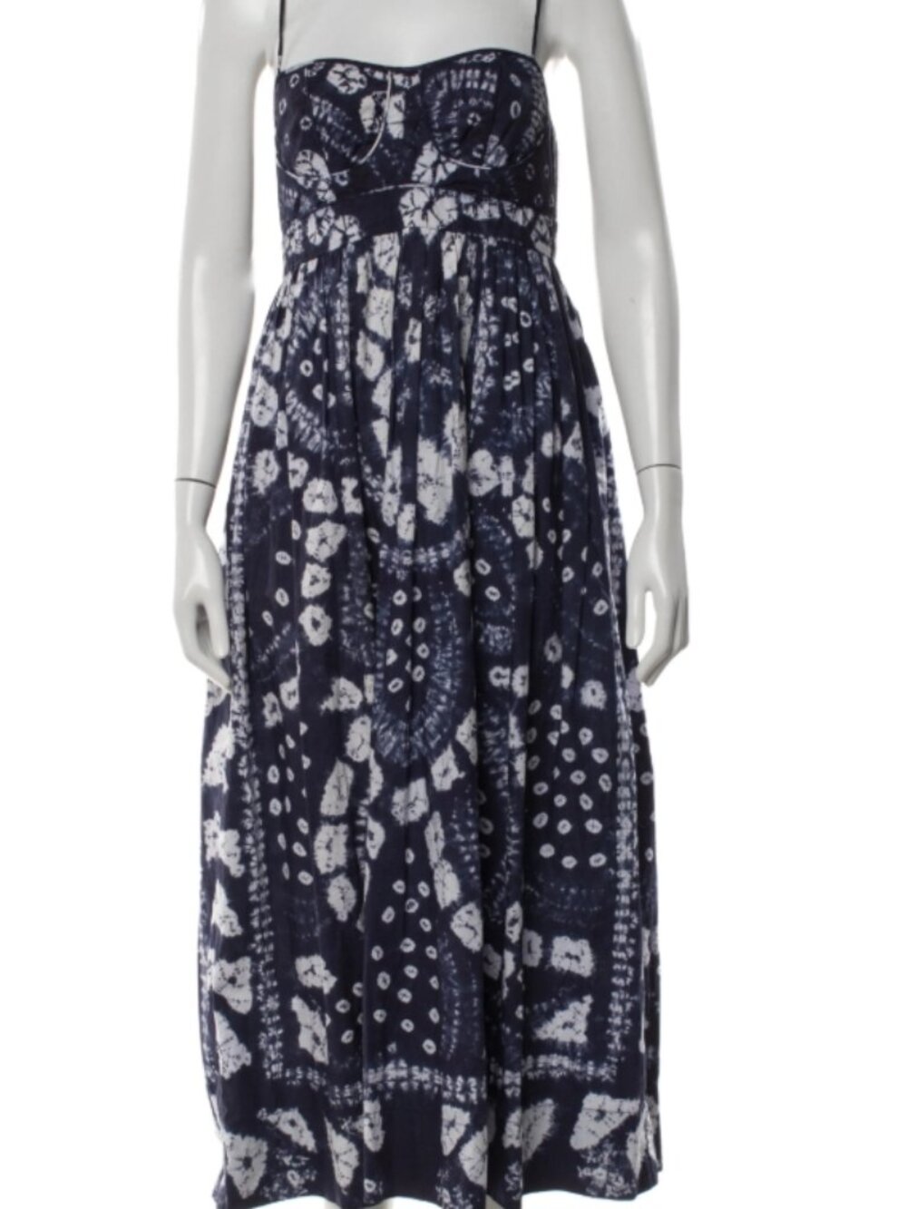 NWOT ULLA JOHNSON Mariza Dress in Indigo XXS $845 - Picture 7 of 8